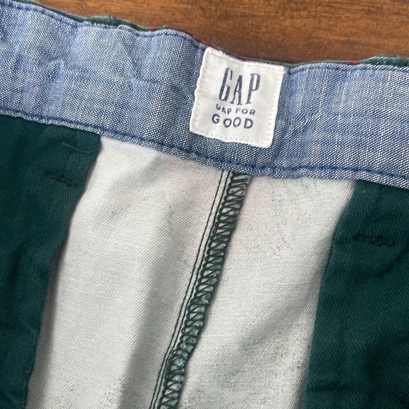 NWT Gap Men’s Floral tropical Hawaiian green flat front chino shorts size 38 - Picture 10 of 15